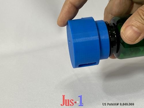 Jus-1;Single Pill Dispenser;Dispense One;medicine dispenser; drug dispenser; pill dispenser;arthritis hands; diabetes; diabetic fingers; diabetic finger tips;